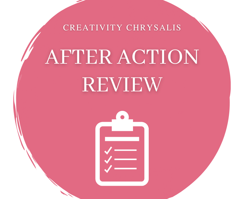 After Action Review: Take time after your project to learn and reflect individually and as a team.